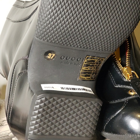 Authentic NIB GUCCI Ankle Kitt 70 Rain Boots - Picture 9 of 13